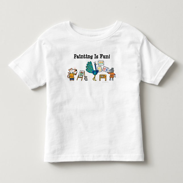 Farbe mit Maisy! Kleinkind T-shirt (Vorderseite)