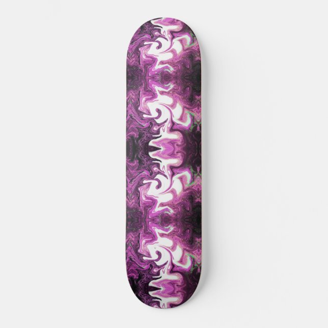 Farbe morado con blanco skateboard (Vorderseite)