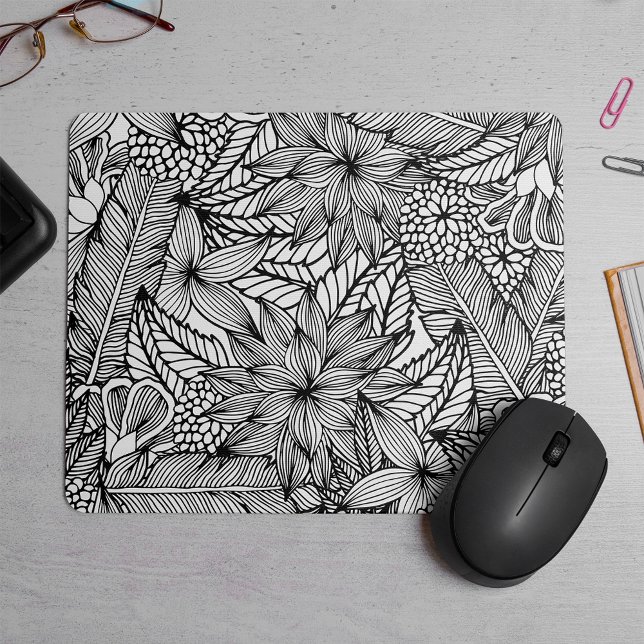 Farbe | Muster der tropischen Flucht Mousepad (Von Creator hochgeladen)