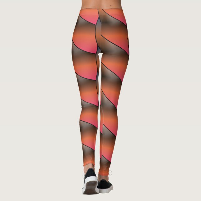 Farbe, niedlich, farbenfroh, farbenfroh, modern leggings (Rückseite)