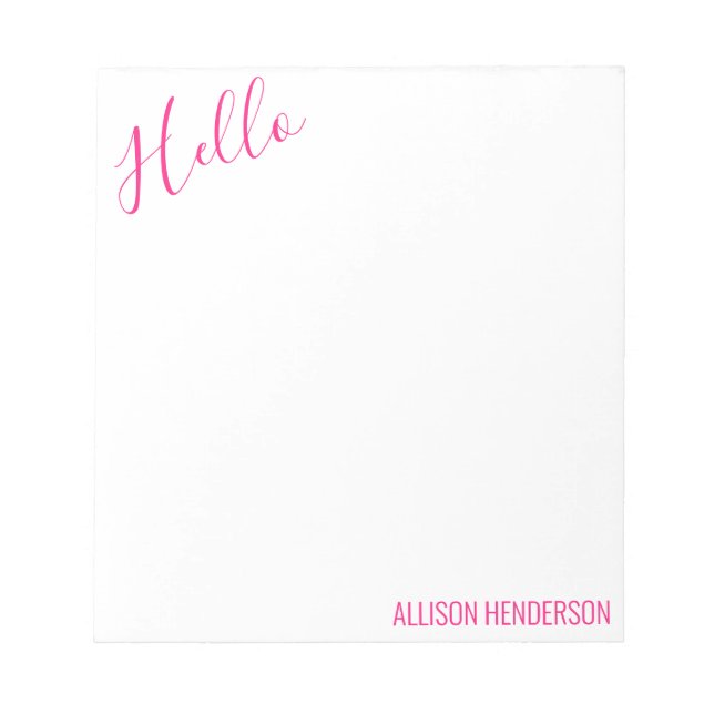 Farbe - Notepad für Block- und Skriptzuordnungen Notizblock (Vorderseite)