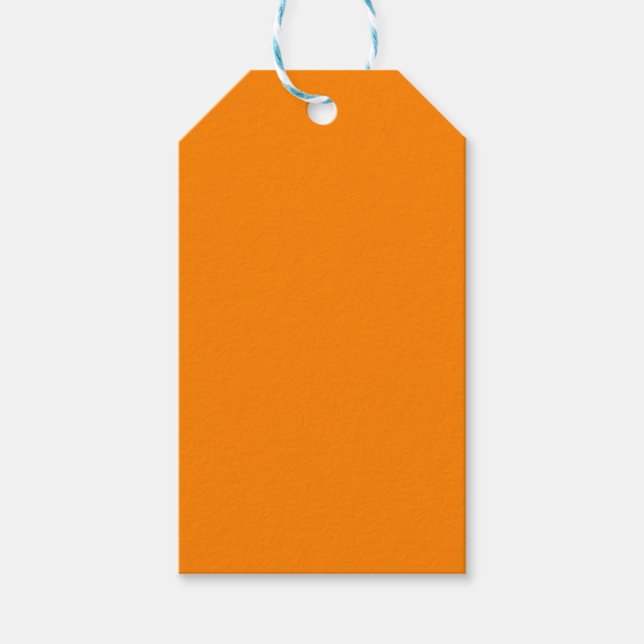 Farbe Orange Geschenkanhänger (Vorderseite)