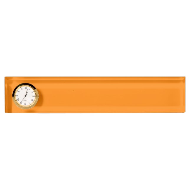 Farbe Orange Namensplakette (Vorderseite)