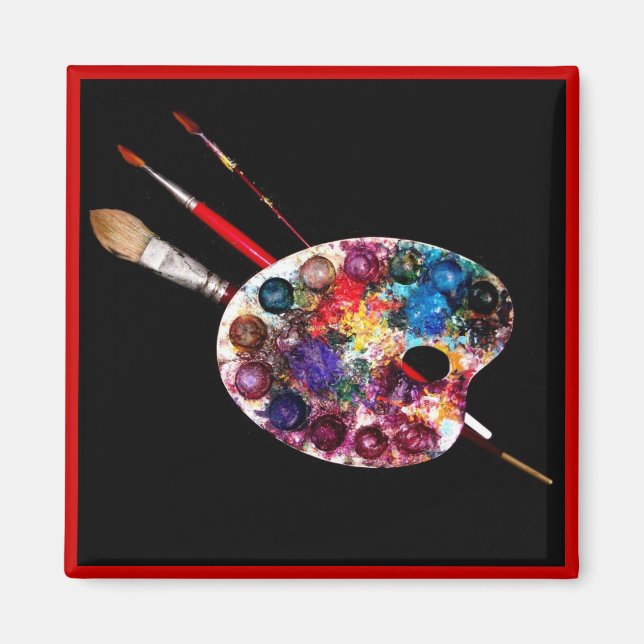 FARBE PALETTE, Maler Magnet (Vorne)