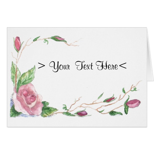 Farbe Rosa Rose Border (Vorderseite (Horizontal))