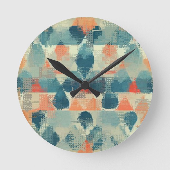 Farbe Runde Wanduhr (Vorderseite)