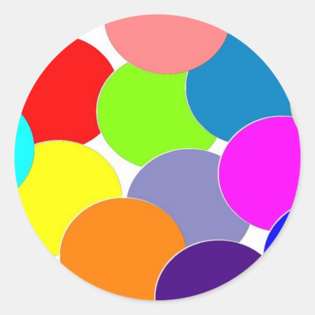 farbe runder aufkleber (Vorderseite)