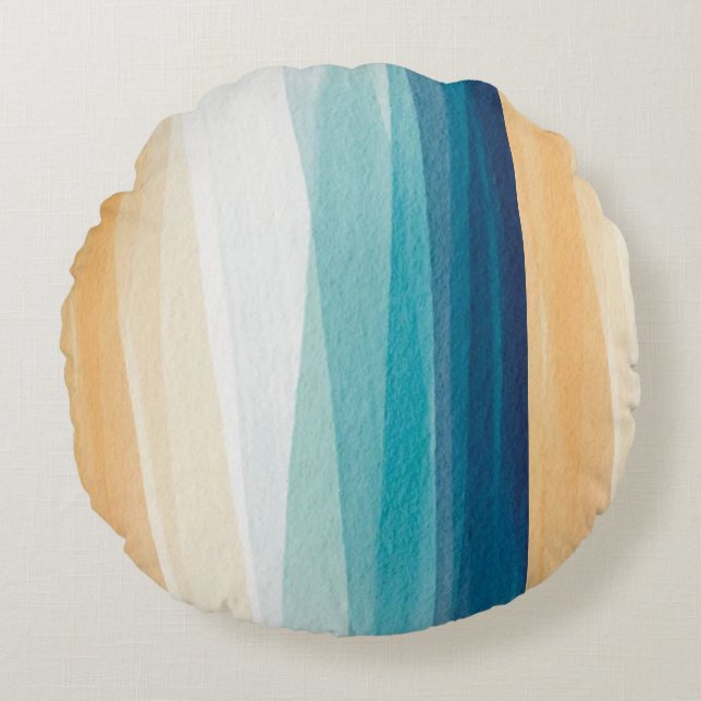 Farbe Rundes Kissen (Vorderseite)