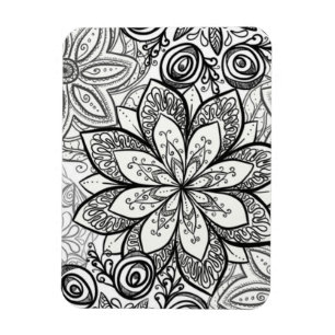Farbe Sie selbst Magnet - Blumen 1