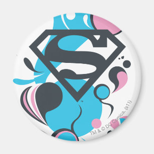 Farbe Splash Blau Magnet