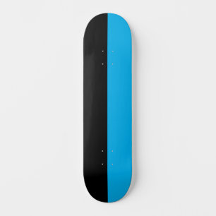 Farbe teilen Halbschwarz und halb Himmel Blau Skateboard