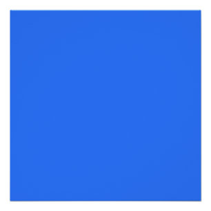 Farbe tiefes elektrisches Blau Poster