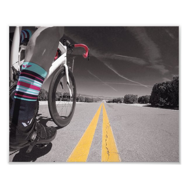 Farbe über Schwarz-Weiß-Druck. Fotodruck (Vorne)