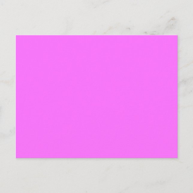 Farbe ultra pink postkarte (Vorderseite)