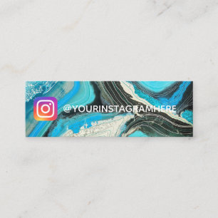 Farbe und Linien Sozialmedien Instagram Mini Visitenkarte