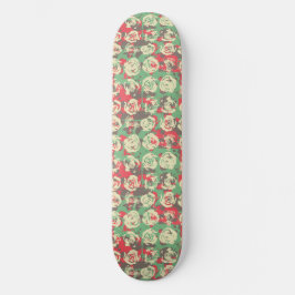 Farbe und Rose Harmonie - Nahtloses Muster Skateboard