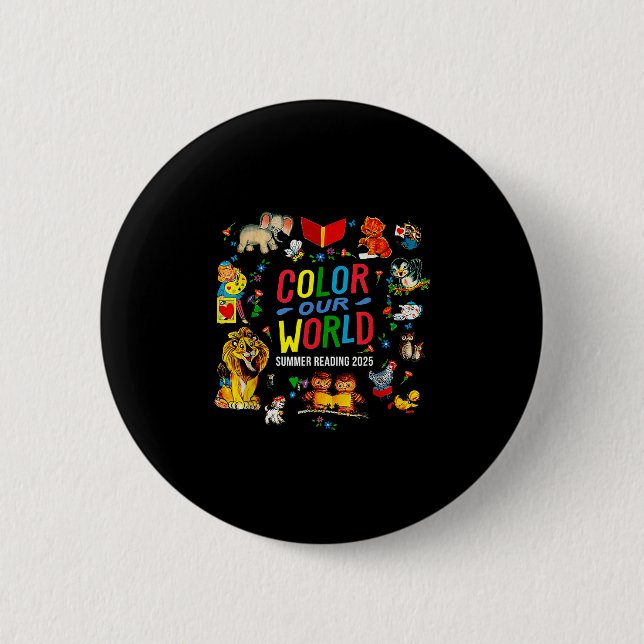 Farbe - unser Weltsommerlesungsprogramm 2025 - Tie Button (Vorderseite)