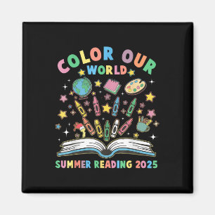 Farbe Unsere Welt Sommerlesen 2025 Bibliothekare M Magnet