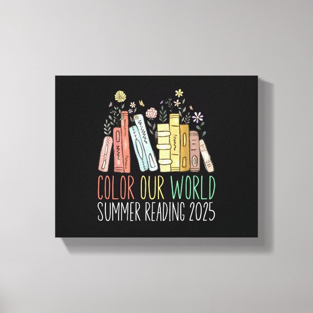 Farbe - unsere Welt - Sommerlesen 2025 Leinwanddruck (Vorderseite)