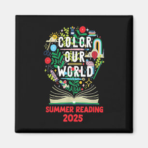 Farbe unserer Welt Sommerlesen Kunst und Kreativit Magnet