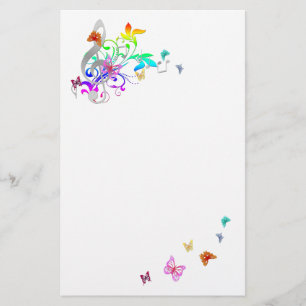 Farbe von Musik Briefpapier