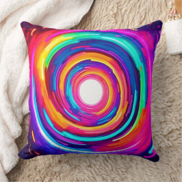 Farbe Vortex: Dynamisches Design Kissen