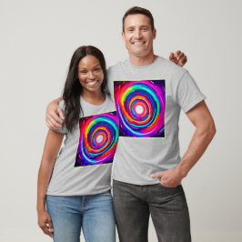 Farbe Vortex: Dynamisches Design T-Shirt