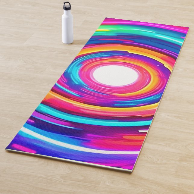 Farbe Vortex: Dynamisches Design Yogamatte (Beispiel)