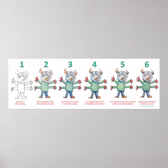 Farbe wie ein Monster Poster (Vorne)