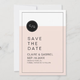 Farbeditierbar minimalistisch modern Save the Date
