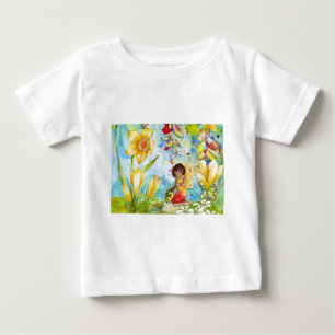 Farbefarbige Illustration Baby T-shirt