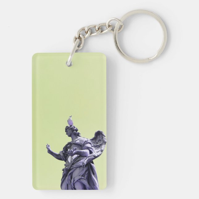 Farbeffekt, gefiltert, moderne einfache Fotografie Schlüsselanhänger (Rückseite)