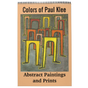 Farben abstrakter Malereien und der Drucke Pauls Kalender