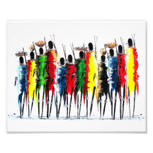 Farben Afrikas Fotodruck