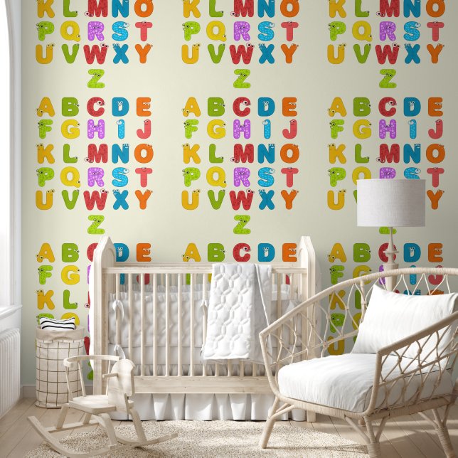 Farben Alphabet Briefe Kinder Tapete (Kinder)