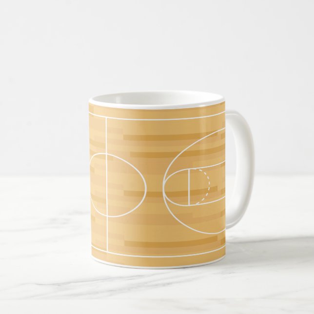 Farben anzeigen - Basketball Kaffeetasse (VorderseiteRechts)