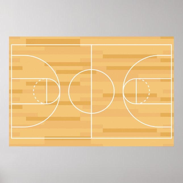 Farben anzeigen - Basketball Poster (Vorne)