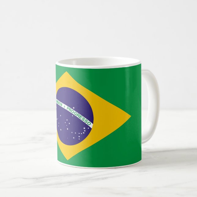 Farben anzeigen - Brasilien Kaffeetasse (VorderseiteRechts)