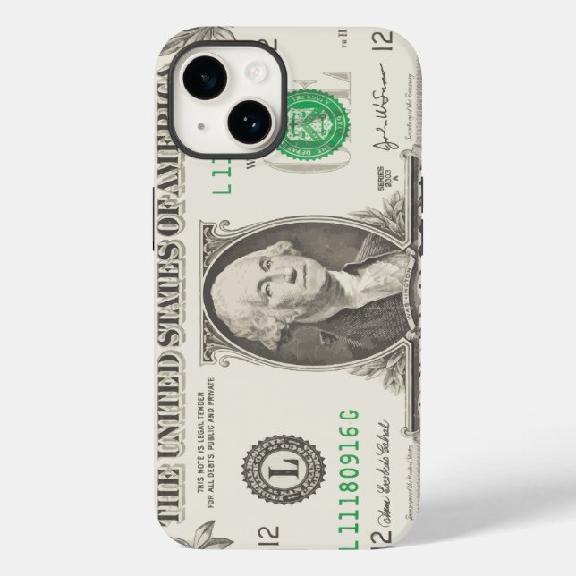 Farben anzeigen - US-Dollar Case-Mate iPhone Hülle (Rückseite)