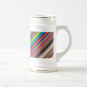 Farben auf der Diagonale Bierglas