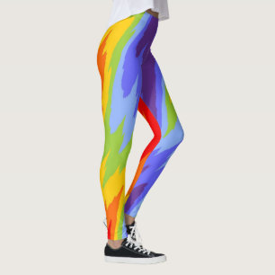 Farben Chakras / Regenbogen - Rissrand II Leggings