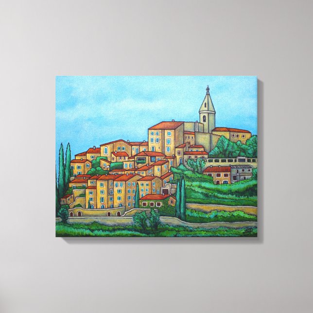 Farben Crillon-le-Brave, Provence Canvas Print Leinwanddruck (Vorderseite)