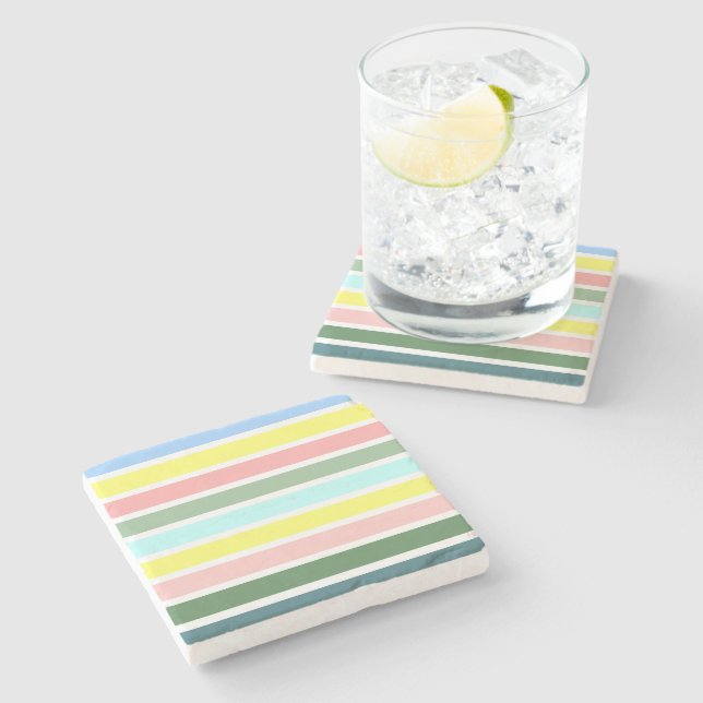 Farben der Bermuda Steinuntersetzer (Seitenansicht)