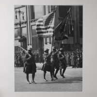 Farben der berühmten 369. Infanterie in Parade