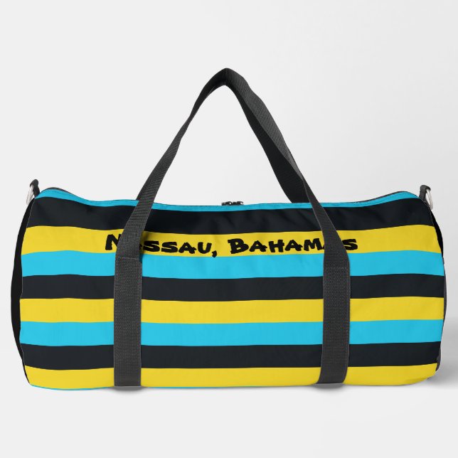 Farben der Flagge von Nassau Duffle Bag (Vorderseite)