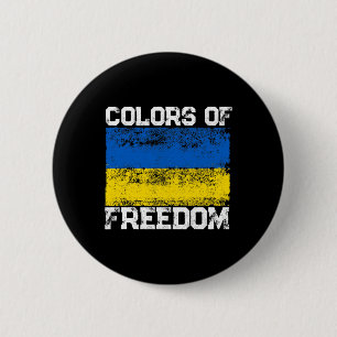 Farben der Freiheit Ukraine-Flagge 1 Button