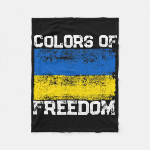 Farben der Freiheit Ukraine-Flagge 1 Fleecedecke