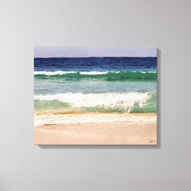 Farben der karibischen Wrapped Canvas Leinwanddruck (Vorderseite)