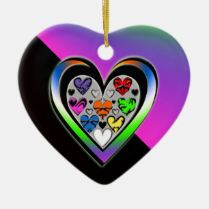 Farben der Liebe Keramik Ornament