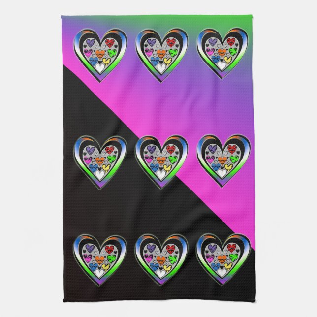 Farben der Liebe Küchentuch (Vertikal)